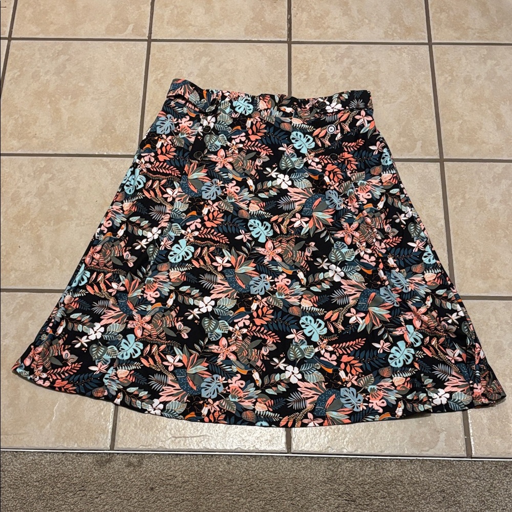 Floral A-Line Skirt